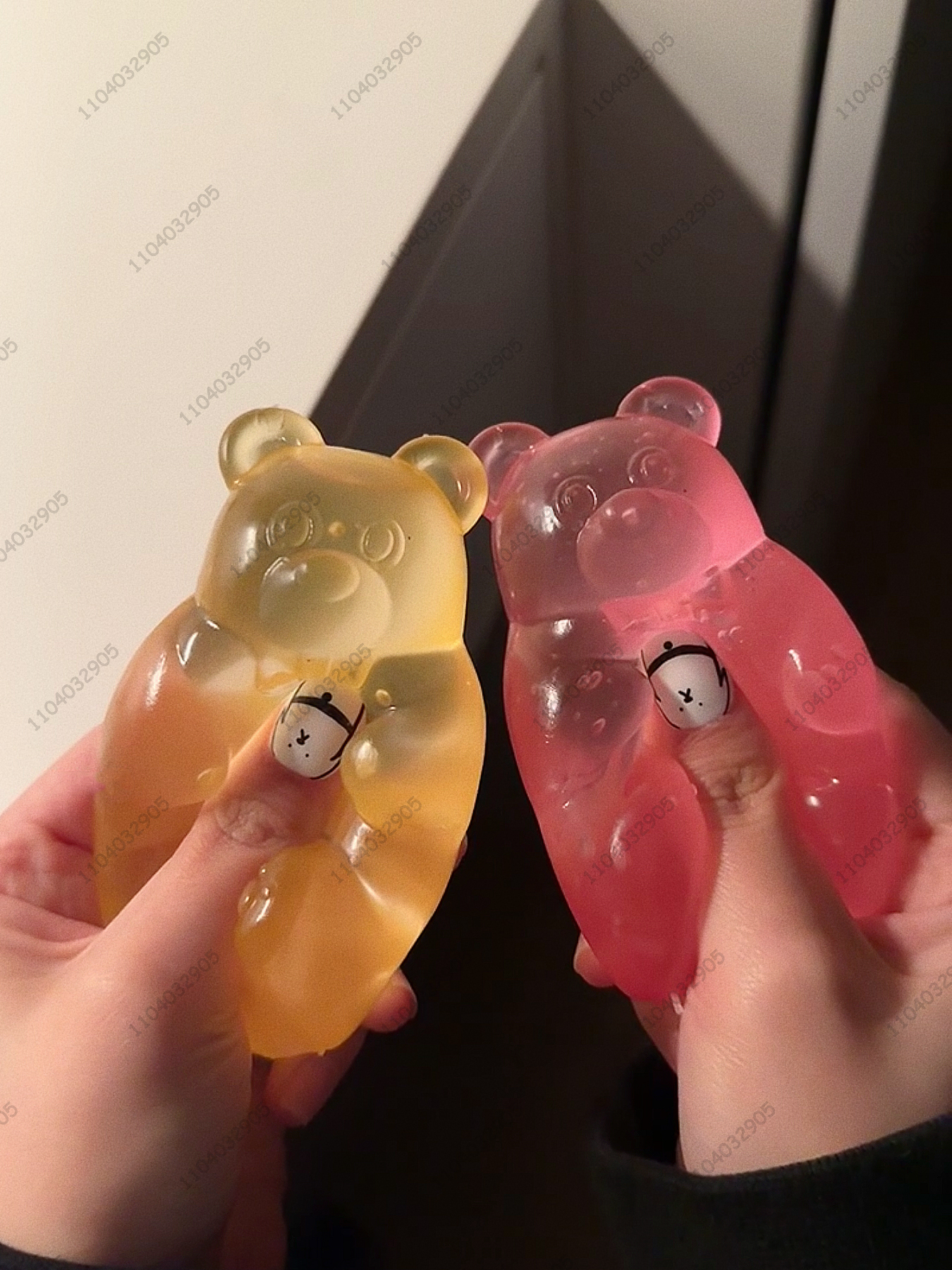 Colorful Gummy Bear Squeeze Fidget Toy for Stress Relief and Sensory Play