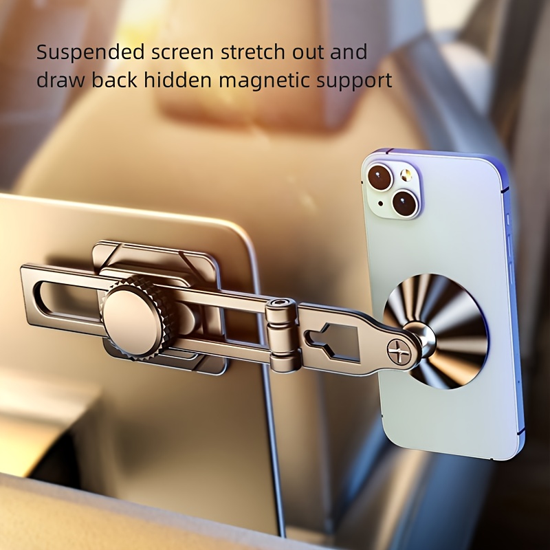 All Metal Magnetic Suction Car Phone Holder, Strong Magnetic Mobile Holder, Auto Dashboard and Air Vent Mount