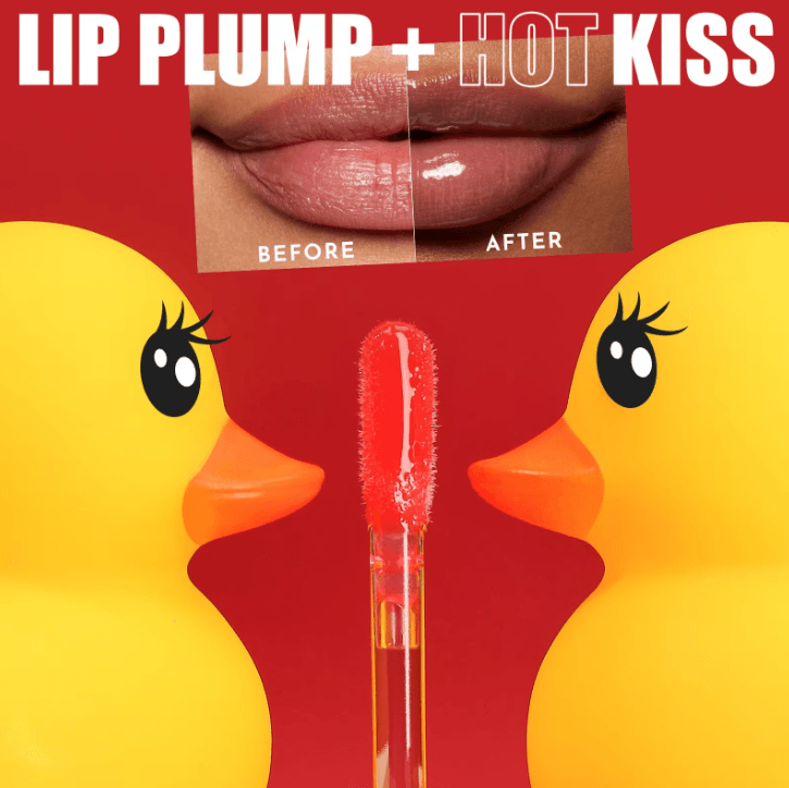 MLSMILE 3pcs Duck Mouth Fruit Fragrance Lip Oil Moisturizing Mirror Gloss Lip Gloss Beep Lip Glaze Set