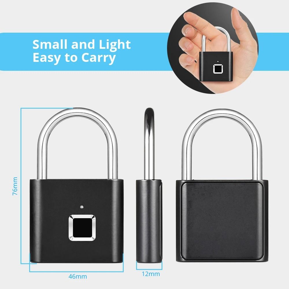 Smart Biometric Fingerprint Padlock