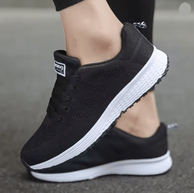 Women Breathable Mesh Walking Shoes Casual Flat Sneakers
