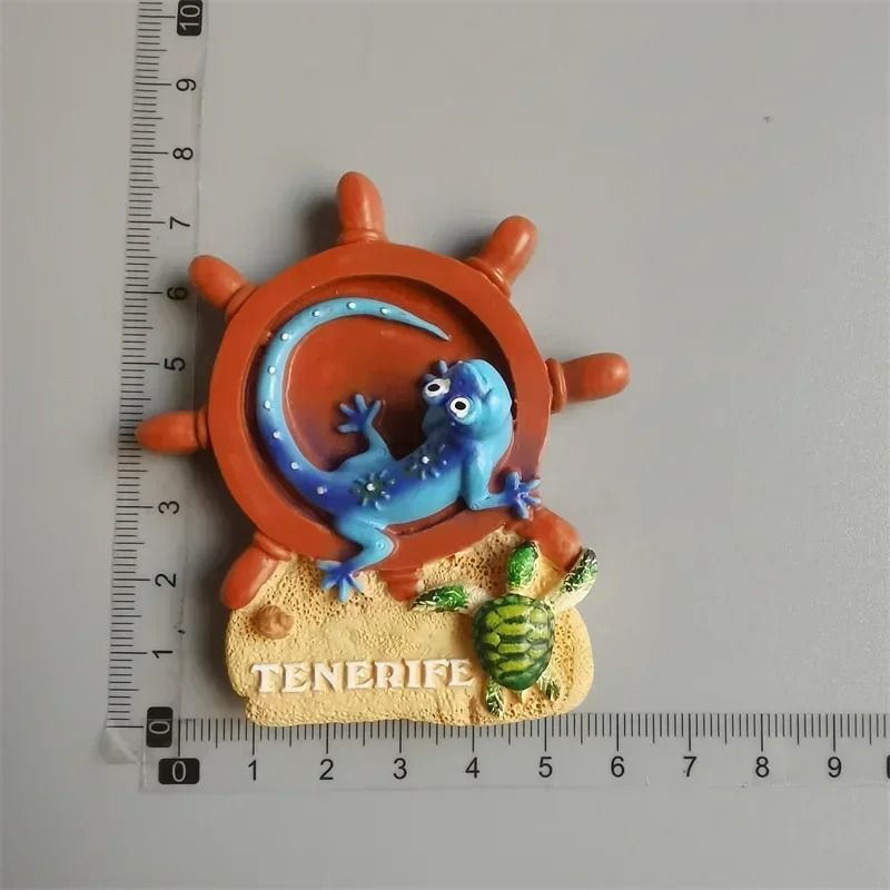 Traveler Narrative Sculpture – High-Definition Tenerife Architectural Magnet