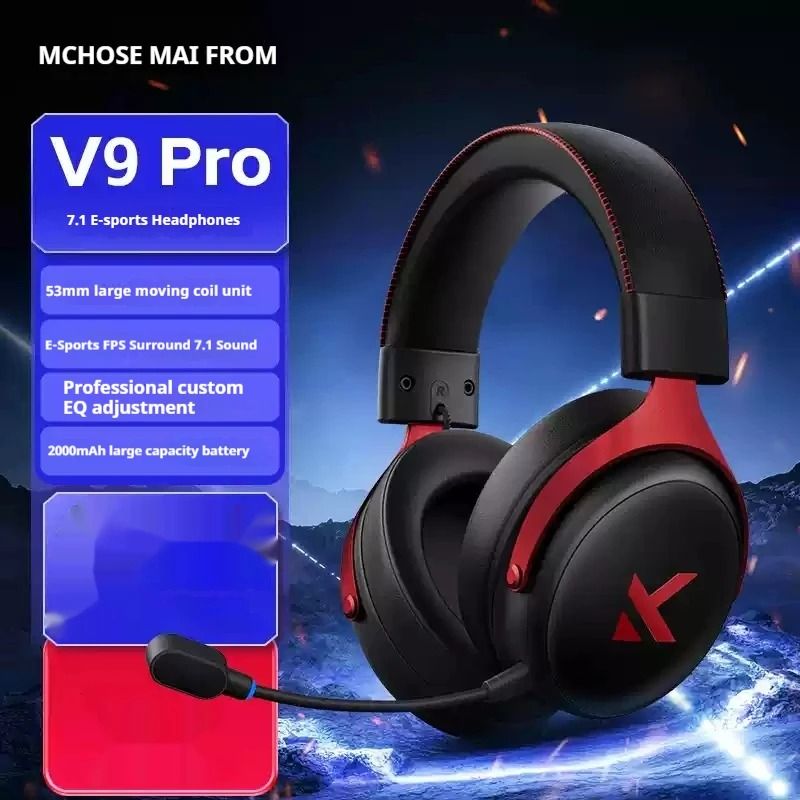 Smart Tri Mode Gaming Headphone Hi Res Music Active Noise Reduction Headset