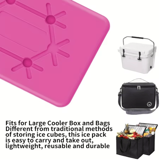Reusable Ultra Thin Cooling Ice Pack Lightweight Cold Pack for Outdoor Food Storage