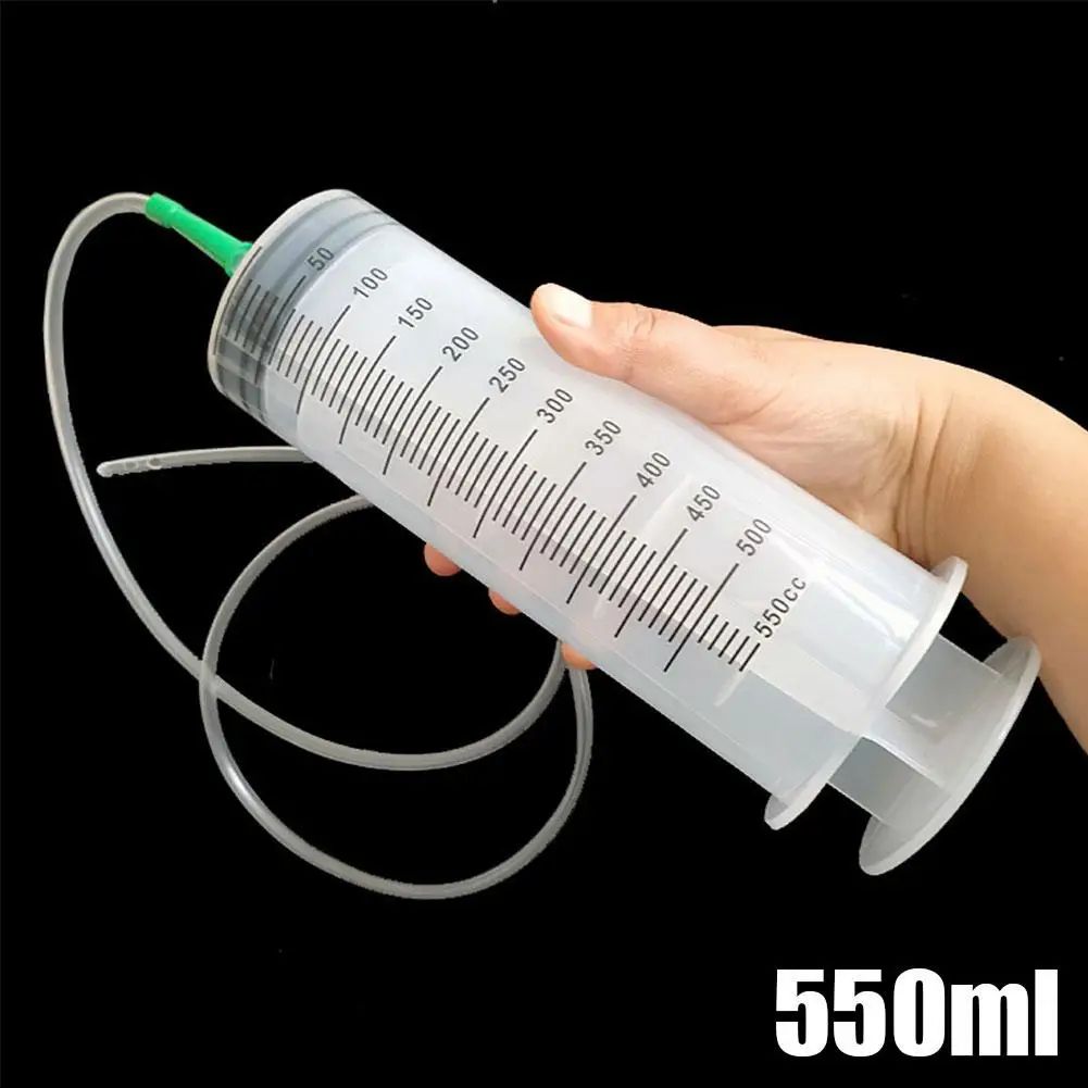FlowMax Large Capacity Syringe Pump – Measuring Oil & Liquid Transfer Tool with Hose
