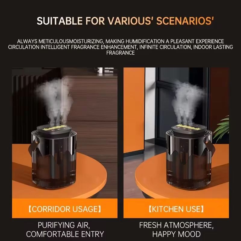 3 L (101.4 oz) Large-Capacity USB Cool-Mist Air Humidifier & Aroma Diffuser – Home & Office Atomizer