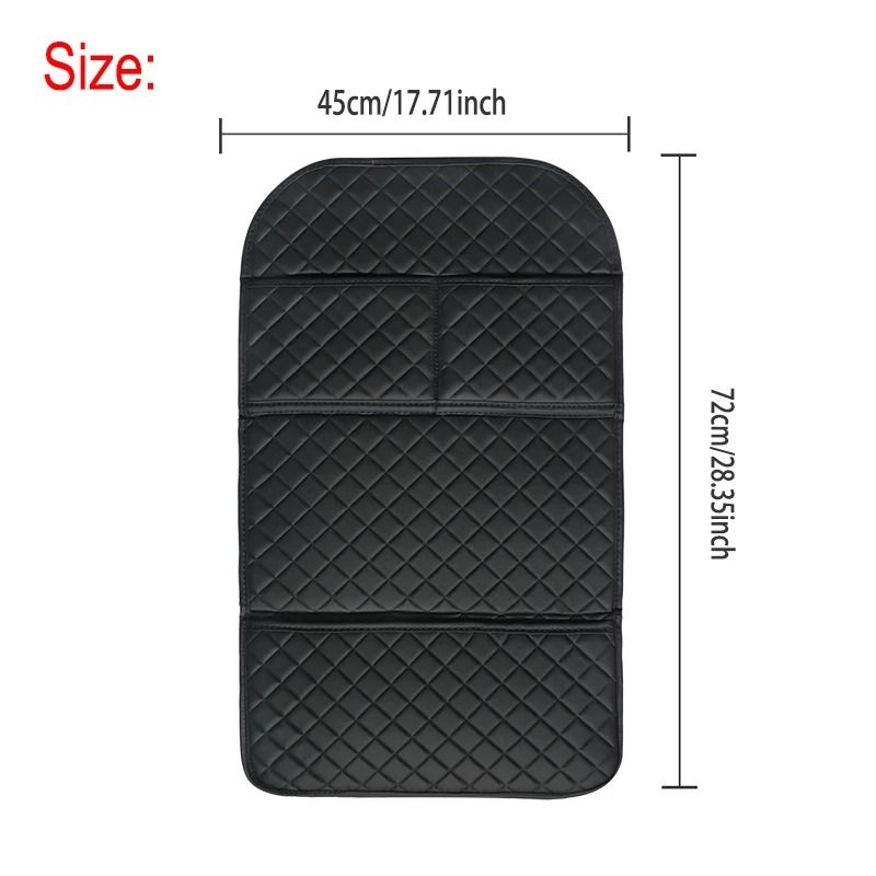 Car Anti-Kick Pad – Premium PU Leather Seat Back Protector