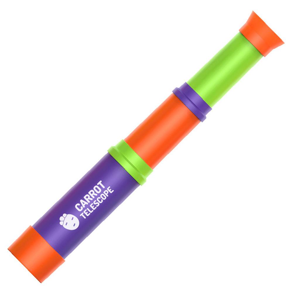 Mini Portable Lens Carrot Telescope 3D Printed Educational Games for Kids Gifts Retractable Toys