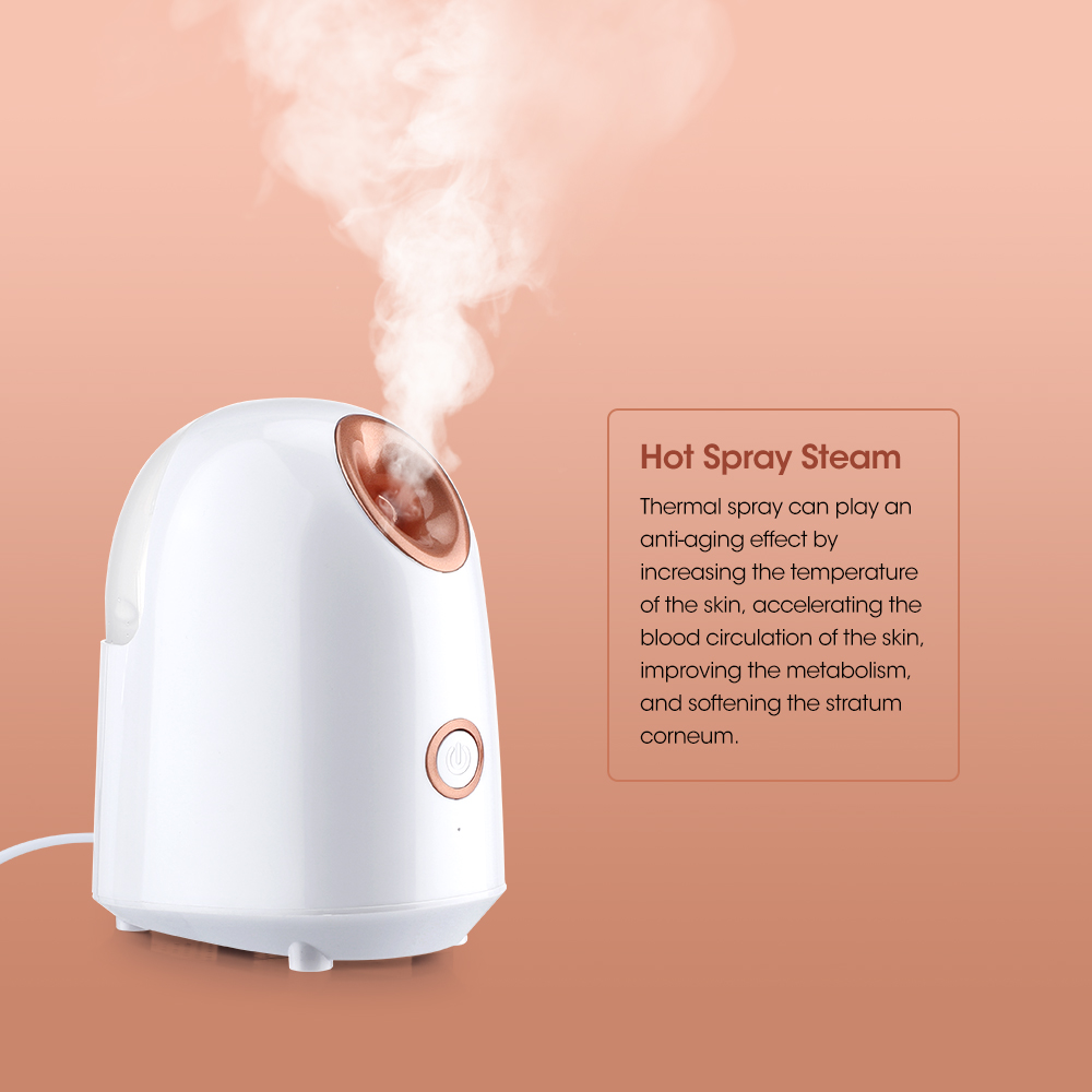 Nano Ionic Facial Steamer, Mist Face Humidifier, Moisturizing SPA Atomizer for Home, Pore Unclogging for Women & Men