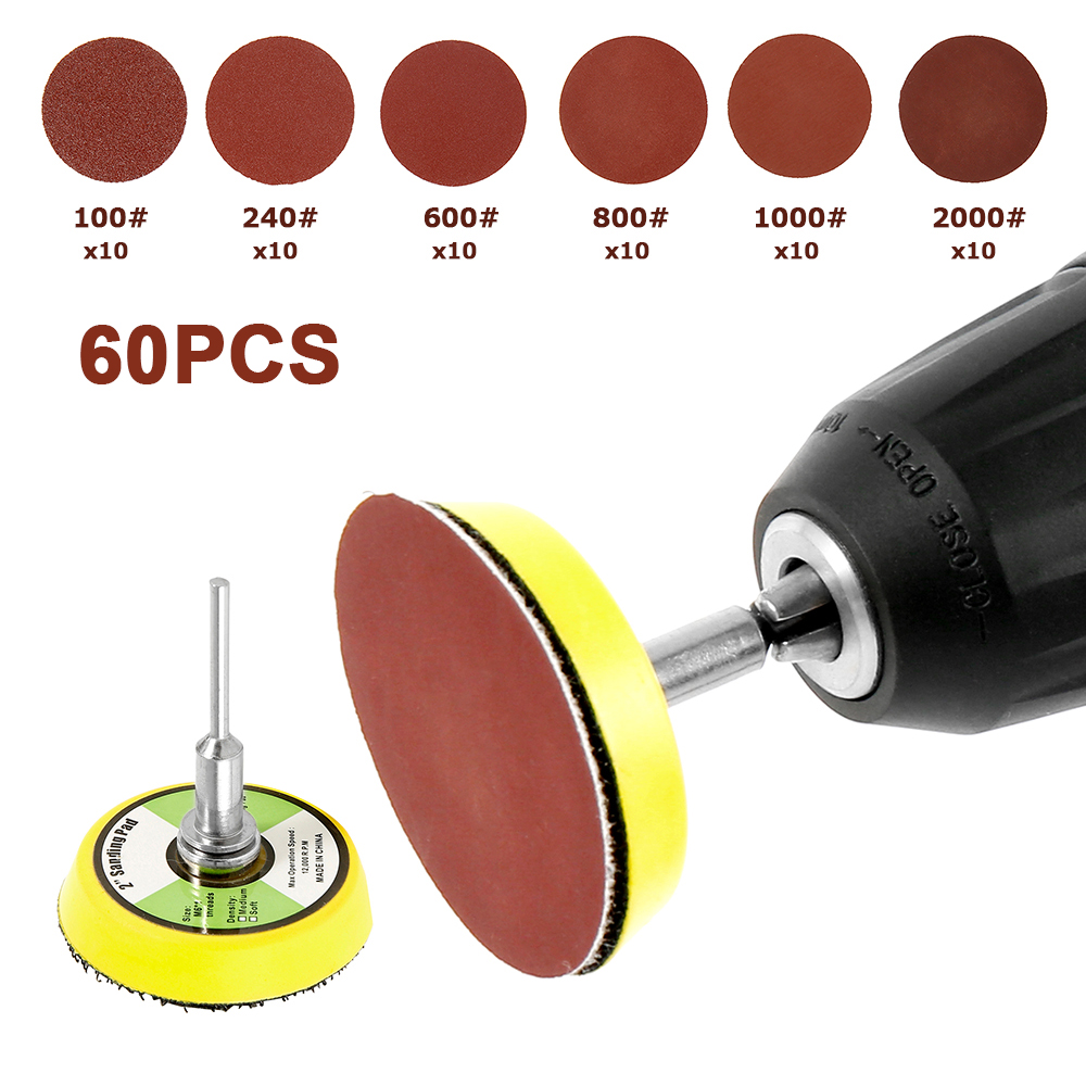 Polishing Pad Alumina Sanding Grit, Drill Grinder Rotary Tools Accessories, Sanding Paper Disc Pads Quick Change