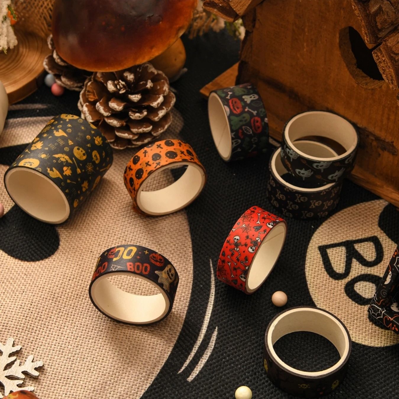 Spooky Season Happy Halloween Washi Tape Set