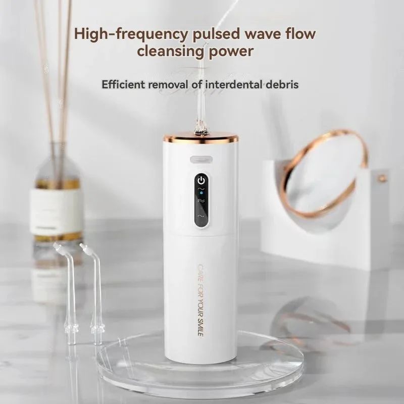 Portable Intelligent Water Flosser – USB Rechargeable Waterproof Oral Irrigator for Personalized Dental Cleaning