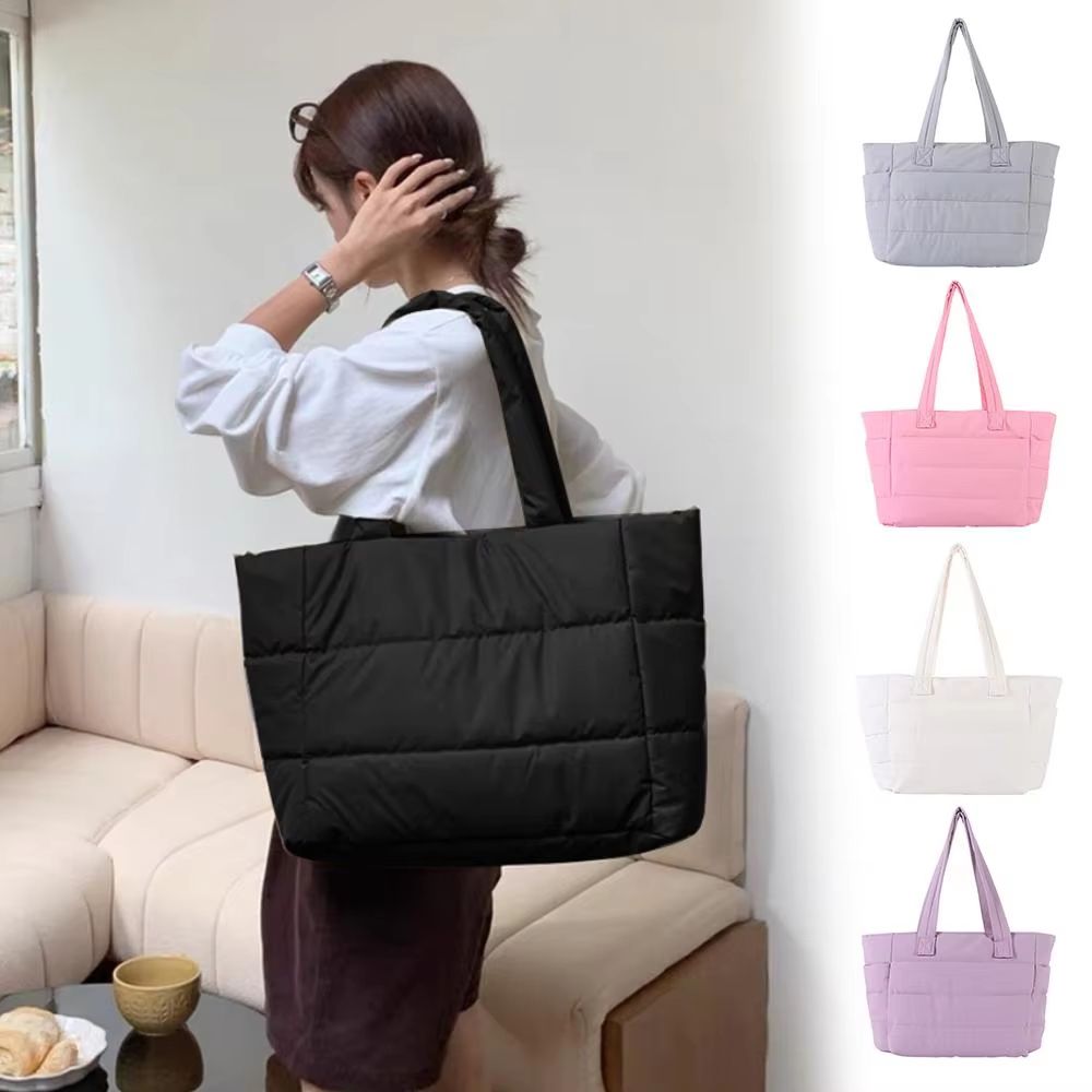 Large Capacity Women's Tote Bag with Multiple Pockets – Versatile Handbag, Shoulder & Messenger Commuter Bag