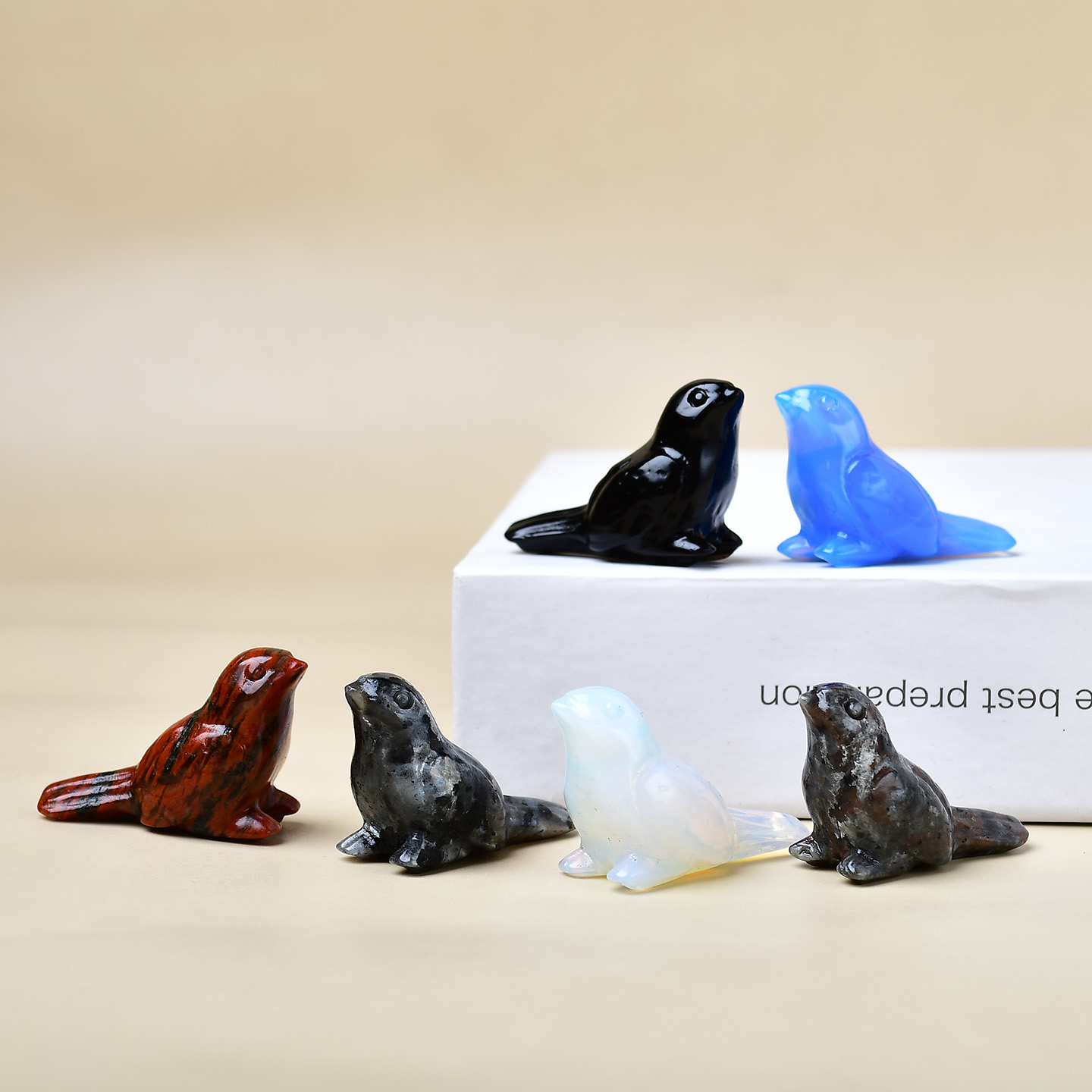 Carved Natural Crystal Bird, Unique Crystal Gift, Decorative Home Item for Elegance