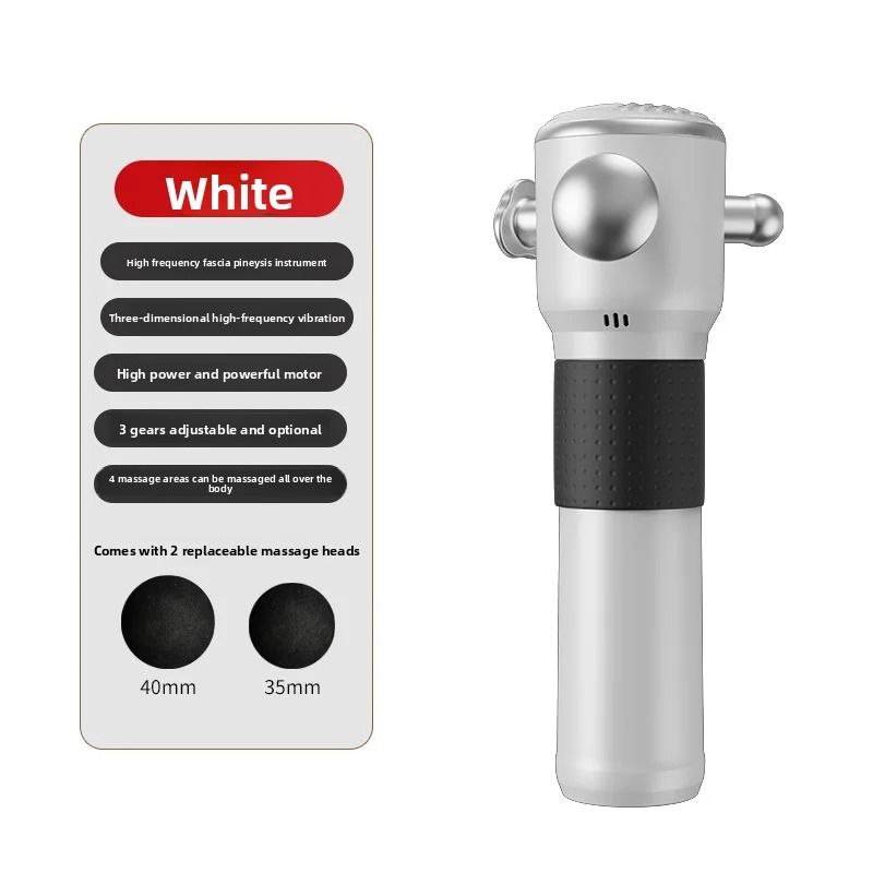 High Frequency Massage Gun with Four Interchangeable Heads and Deep Tissue Relief