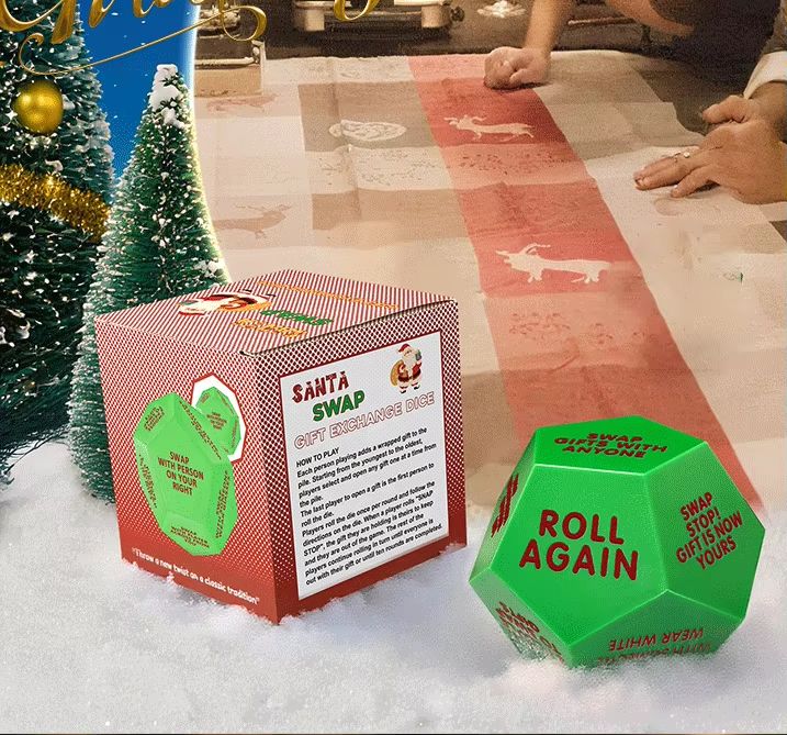 Santa Swap Gift Exchange Dice Game - 2025 Holiday Party Fun Activity