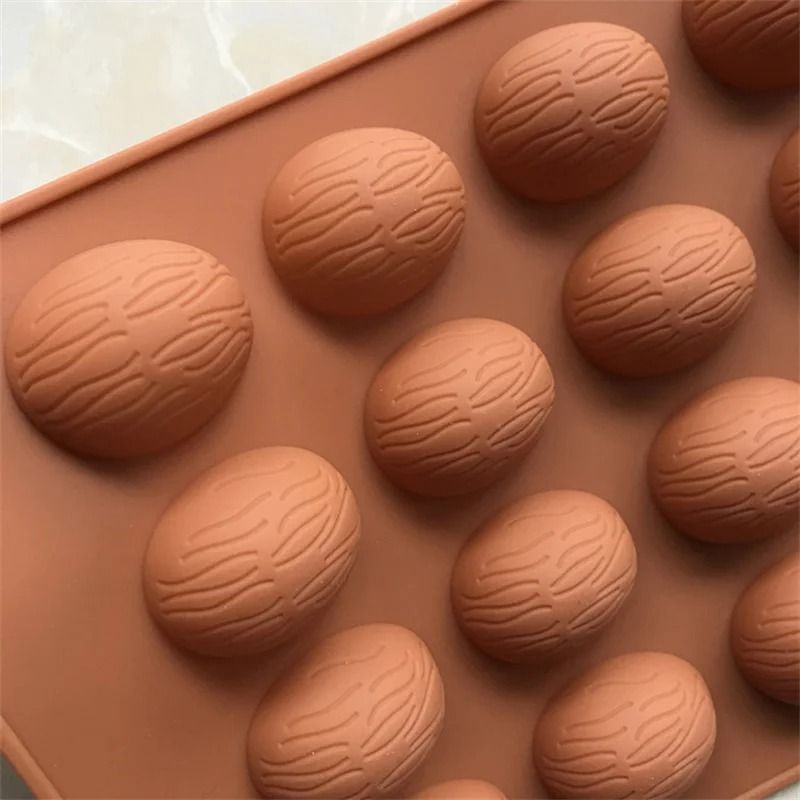 20 Holes Walnuts Nuts Shape Silicone Chocolate Moulds