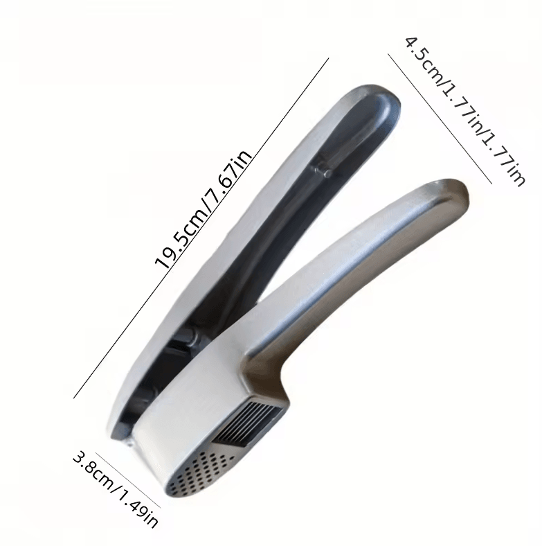 2-in-1 Aluminum Garlic Press and Slicer Grinder Multi-Function Kitchen Tool