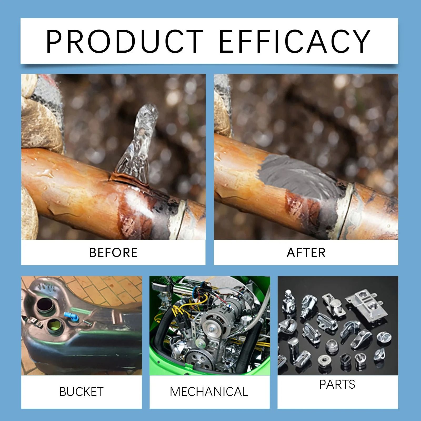High Strength Metal Repair AB Glue Sealant