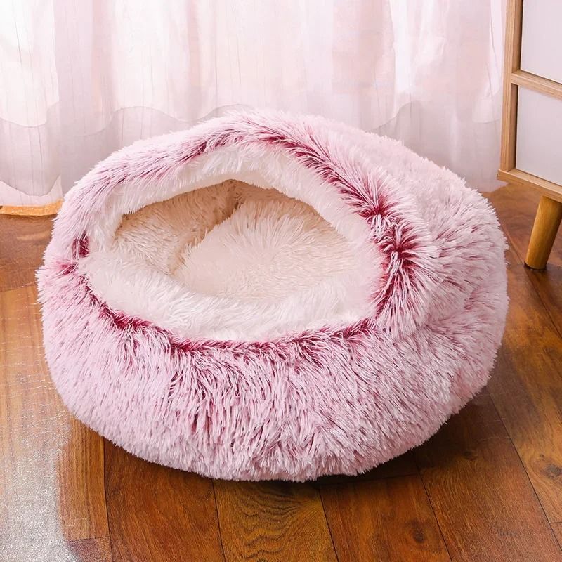Plush Hooded Anti-Anxiety Pet Sanctuary