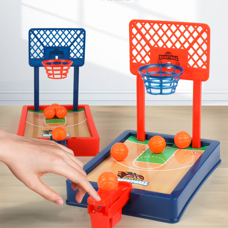 Mini Desktop Basketball Hoop Game, Finger Shooting Tabletop Sports Toy for Kids & Adults