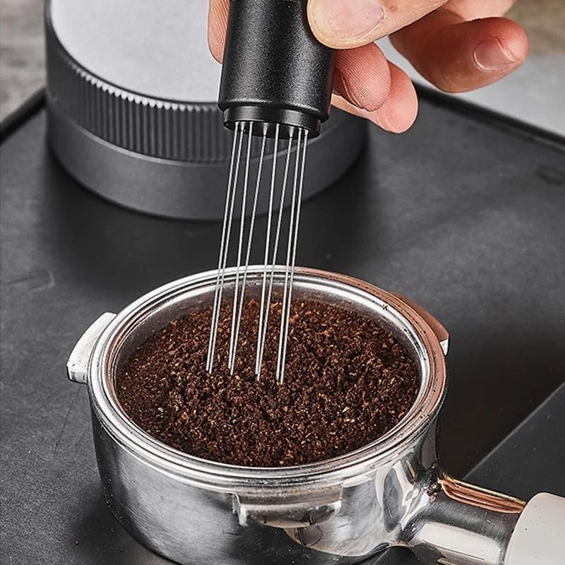 Espresso WDT Tool With Magnetic Stand – 8 Needle Coffee Distribution Stirrer