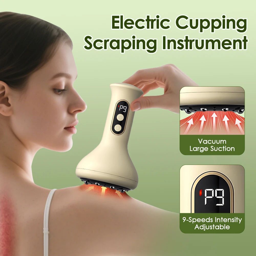 Electric Cupping Massager with Heat Abdominal Body Sculpting Tool
