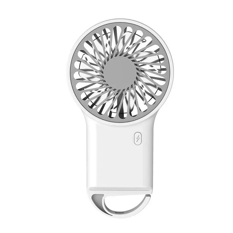 Foldable Handheld Mini Fan USB Rechargeable Desktop Fan with Hook