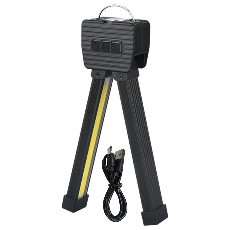 Portable LED Gym Posing Lamp – Adjustable Dimming Flash with Magnetic Hook & Folding Design