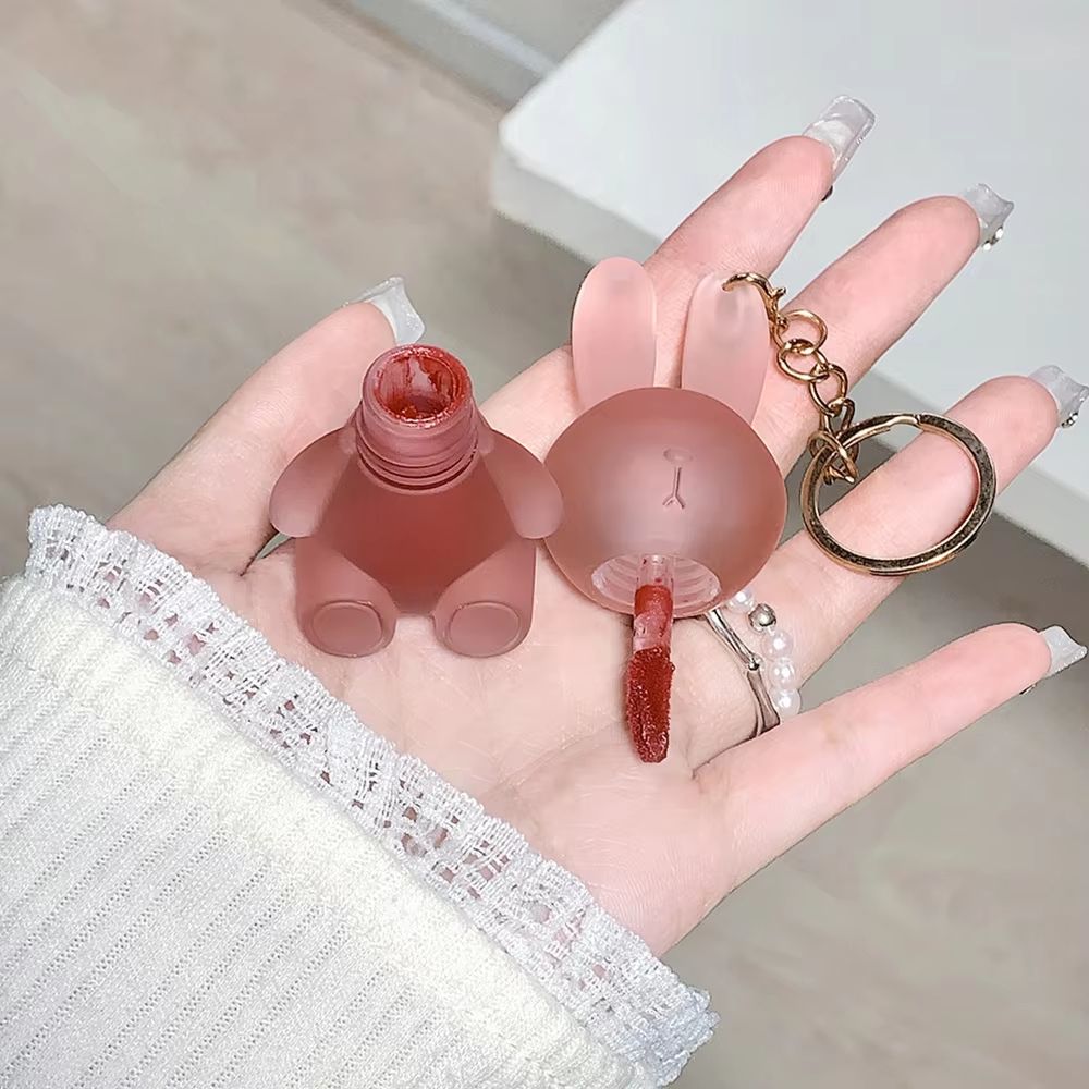Gege Bear Rabbit Lip Glaze – Long-Lasting Matte Lipstick with Velvet Lip Clay Finish
