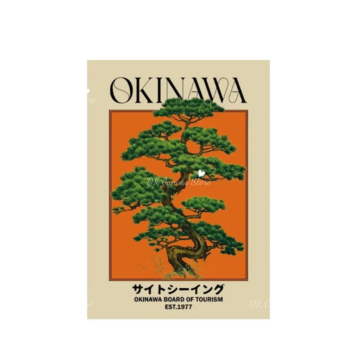 Okinawan Narrative Canvas – High-Definition Japandi Architectural Art
