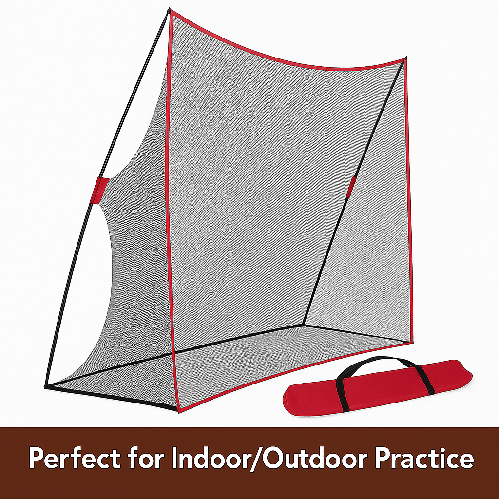 120 x 84 in Portable Golf Practice Net Indoor/Outdoor Hitting & Driving Training Aid with Carry Bag