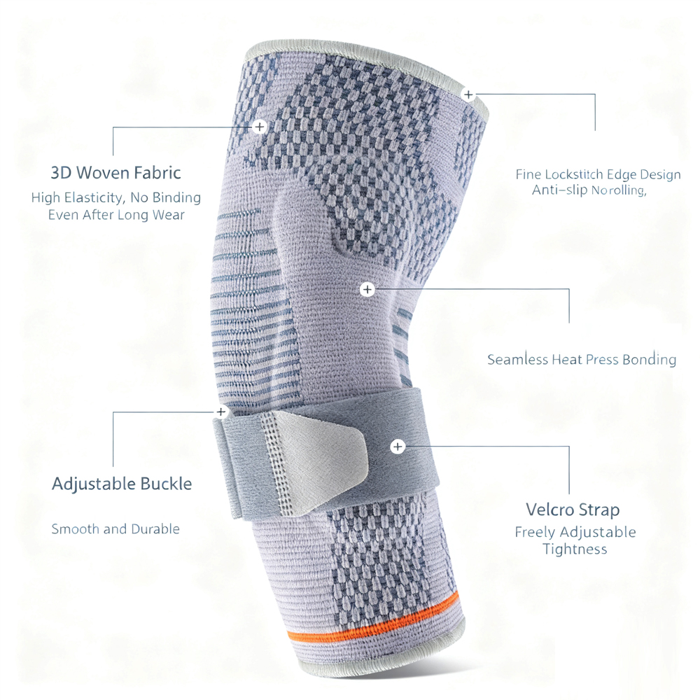 Dual Gel Pad Tennis Elbow Brace Adjustable Compression Elbow Sleeve for Tendonitis Support and Sports Recovery
