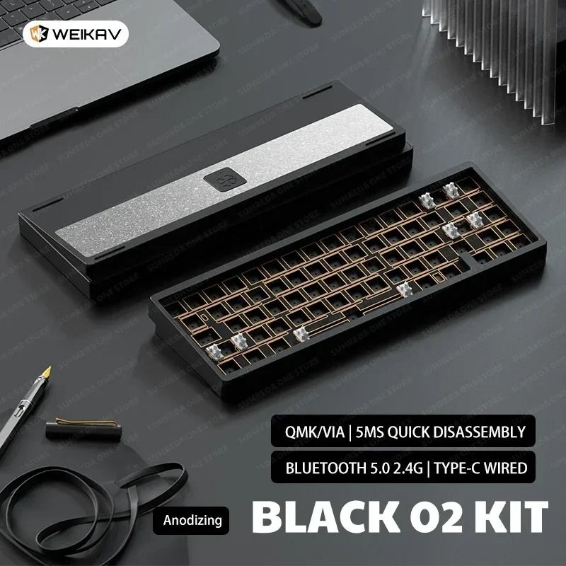 Lucky65 V2 65 Keys Mechanical Keyboard with Aluminum Case RGB Lighting and Hot Swappable Switches