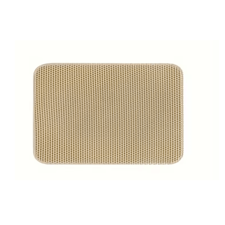 CleanPaw Double Layer Cat Litter Mat with Waterproof Honeycomb Design