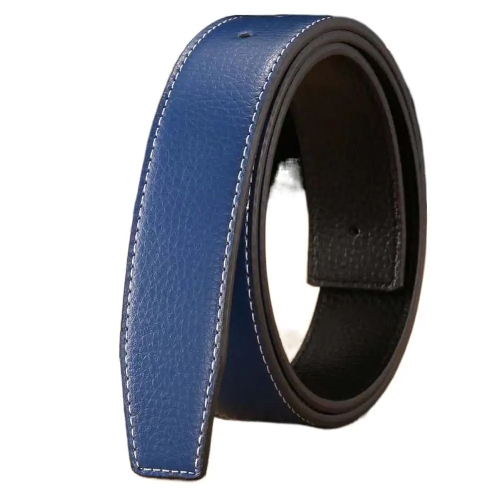 Genuine Leather Belt Gallery | High-Fidelity 3.7cm Luxury Strap & Professional No-Buckle Logic