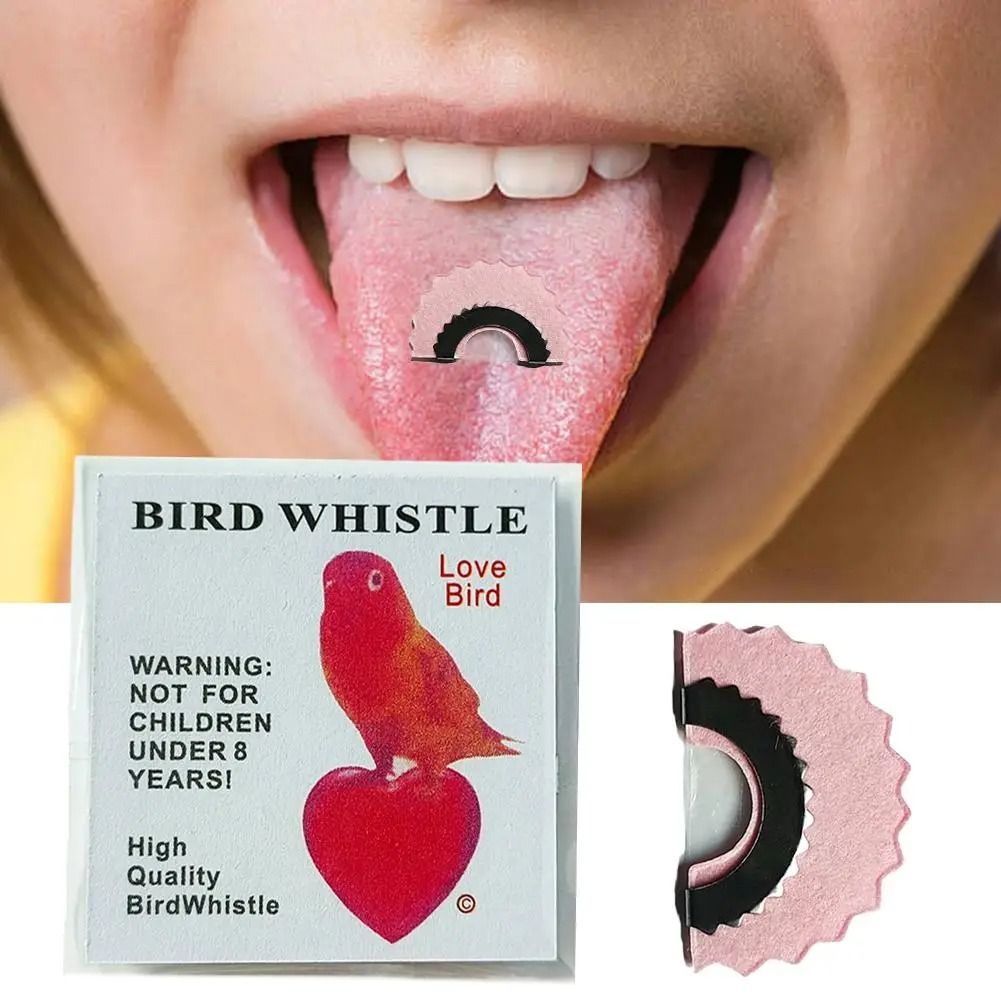 Magic Bird Wacky Whistle Tongue Warbler Original Tweeting Noisemaker for Fun and Tricks