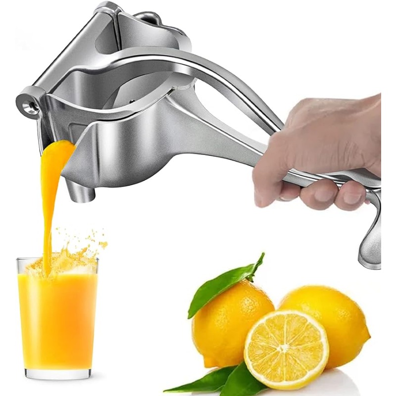 Heavy Duty Manual Juicer - Premium Citrus Squeezer, Detachable Fruit Extractor Tool, Metal Alloy