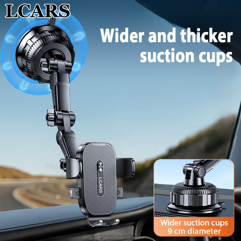 Universal Dashboard Holder, 360 Rotatable Suction Cup Stand, Anti Vibration Car Phone Mount for Pickup Truck SUV