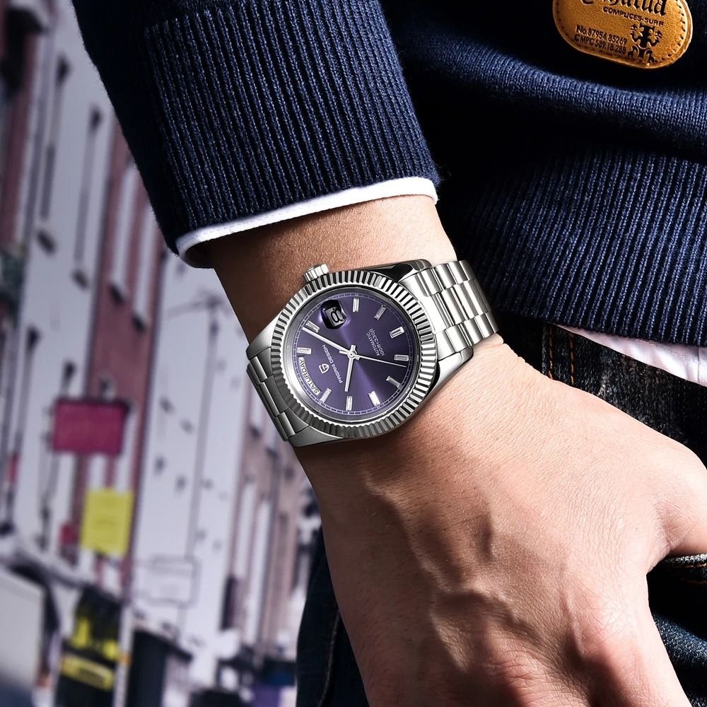 Automatic Day-Date Mechanical Watch – Luxury NH36A Movement Sapphire Timepiece