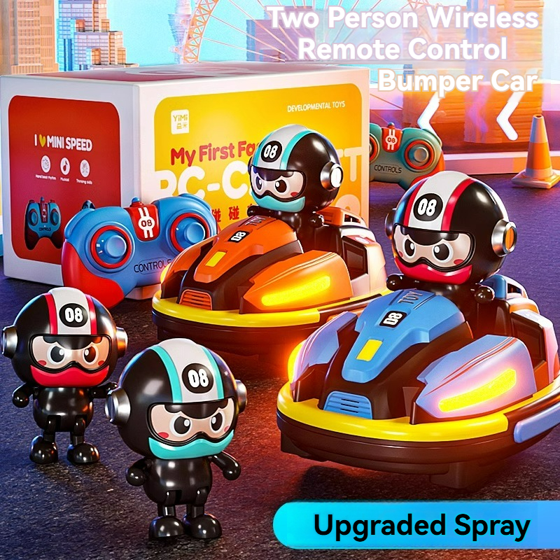 Robot Karting Toy with Music Light, Car Toy for Toddler Boy Girl, RC Battle Game for Kids Family Fun