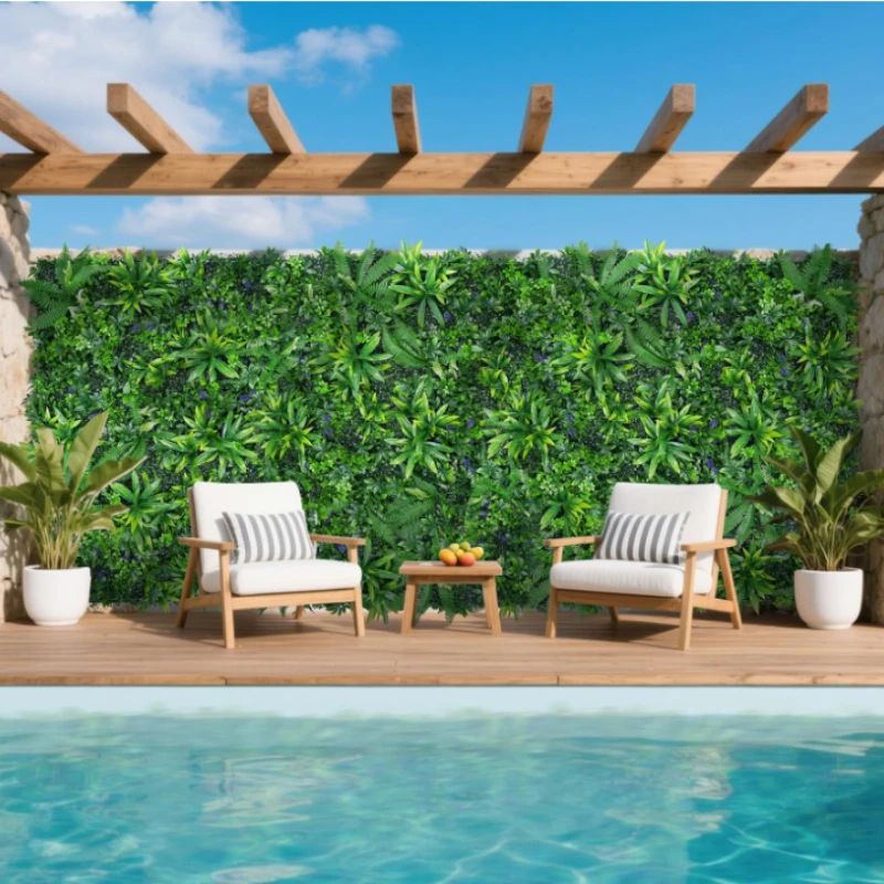 Artificial Boxwood Grass Wall Panels – UV-Resistant Realistic Greenery Privacy Panels for Indoor Outdoor Decor