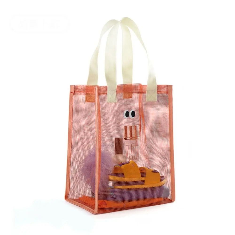 Big Eyes Travel Mesh Handbag – Large Capacity Wash & Swim Pouch – High-Yield Logistical Interaction Hub