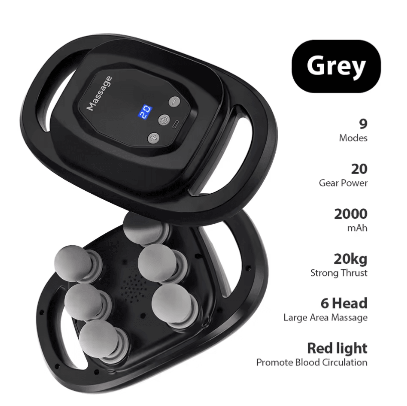 66-Head High Frequency Massage Gun – Fascia Vibration Body and Deep Tissue Massager
