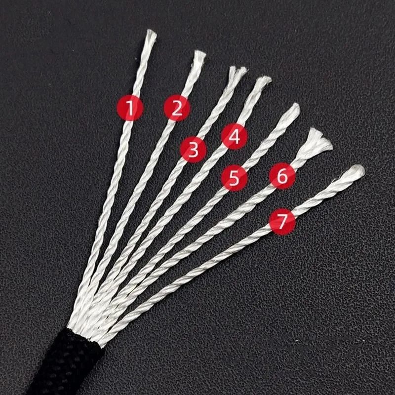 7-Core 550 Paracord Rope 4mm Heavy Duty Survival Cord for Camping Hiking and DIY
