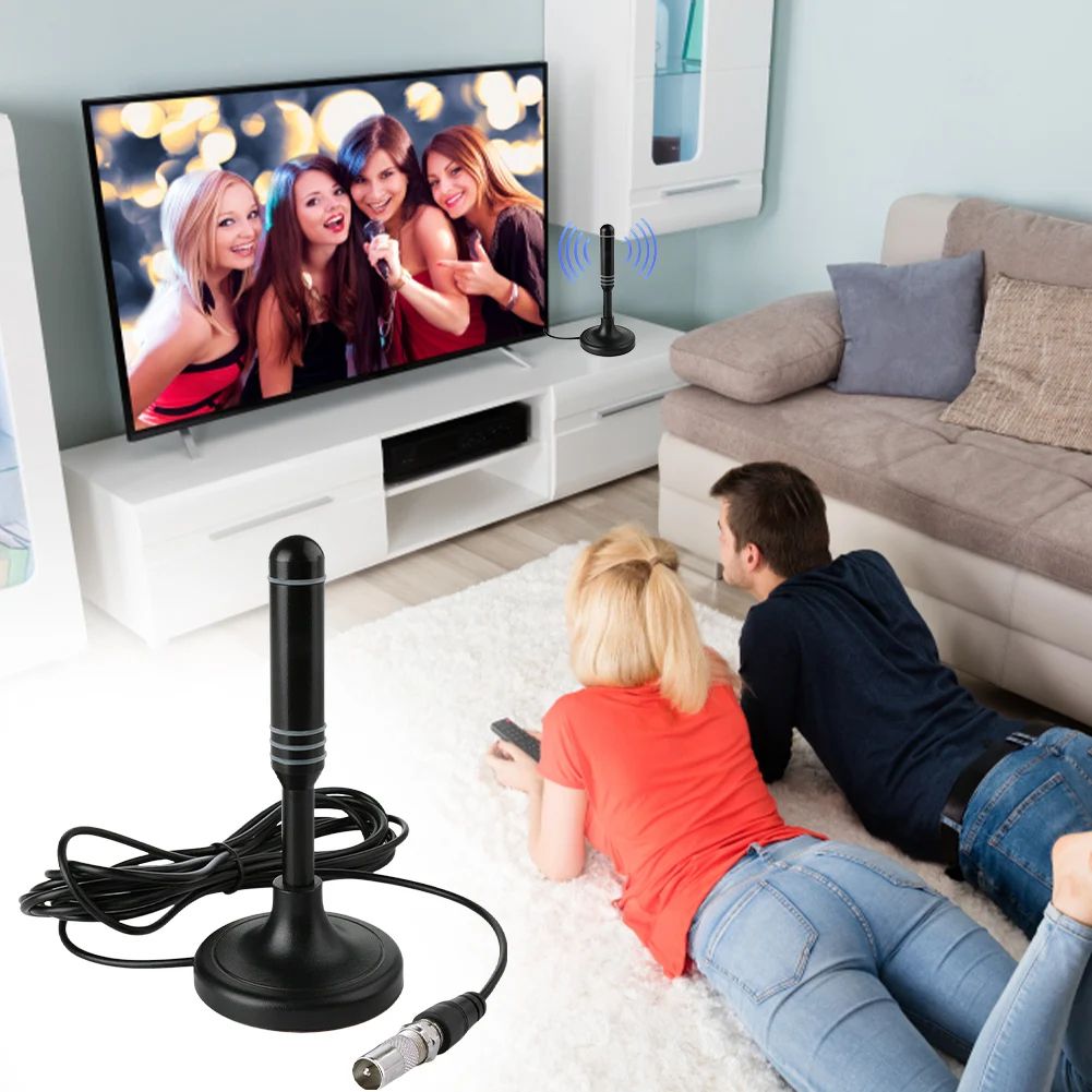 Portable Digital TV Antenna for Indoor & Outdoor Use – HD Freeview Signal Booster for Smart TVs