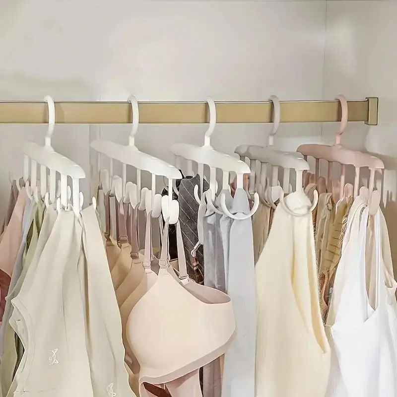 12-Hook Rotating Hanger – Space-Saving Closet Organizer for Accessories & Underwea