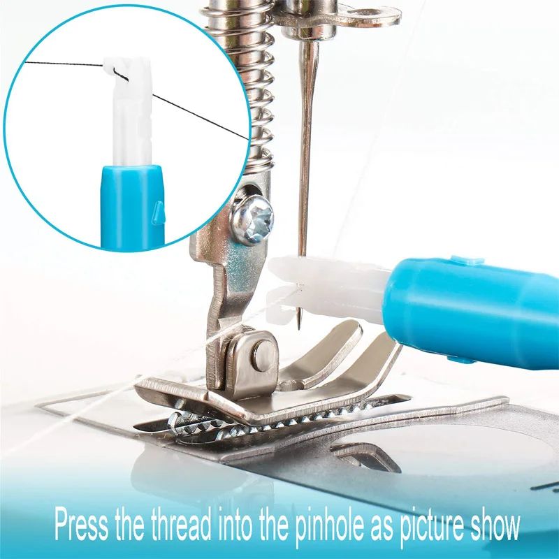 Sewing Machine Needle Inserter Threader Stitch Insertion Tool Automatic Threader Quick Sewing Threader Needle Changer