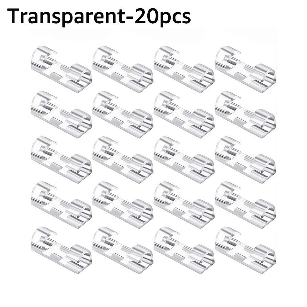 Self-Adhesive Desktop Cable Management Clips