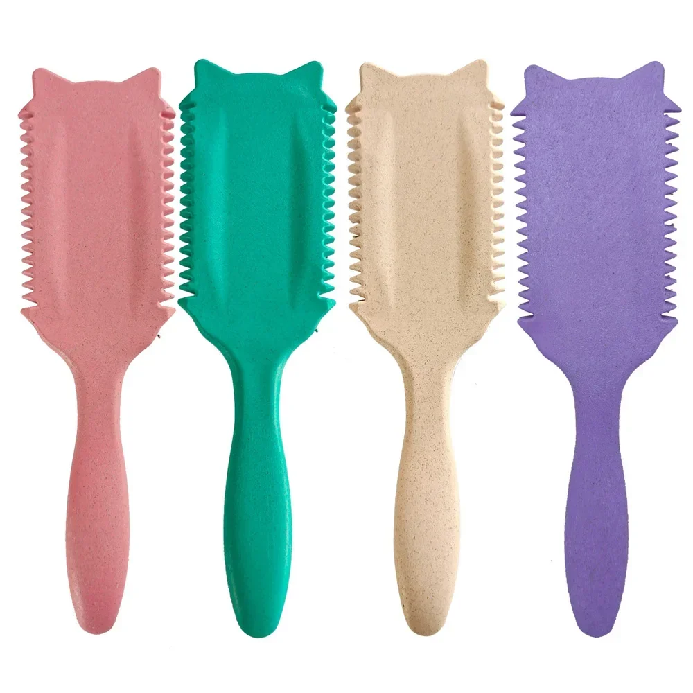 Boar Bristle Curl Defining Brush for Detangling, Shaping & Styling Curly Hair – Professional Salon Comb for Men & Women
